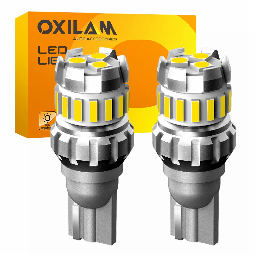 OXILAM Ʈ Ʈ LED ĵ , T15, W16W, 921 912, T16,  ,  , ڵ  , ũ 6500K, ȭƮ, 2 